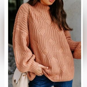 NWT - Vici knit sweater - almond -size small